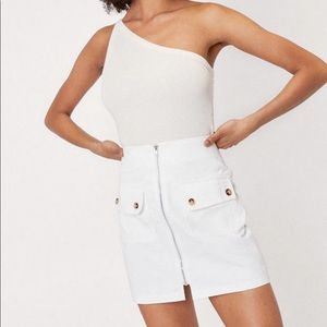 White Nasty Gal skirt